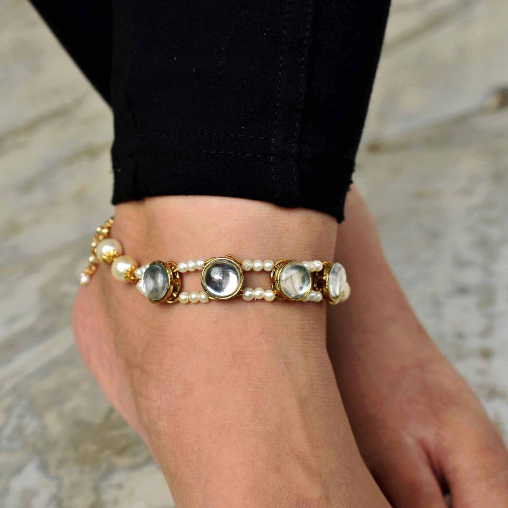 Pearl Bar Anklet : ANK009