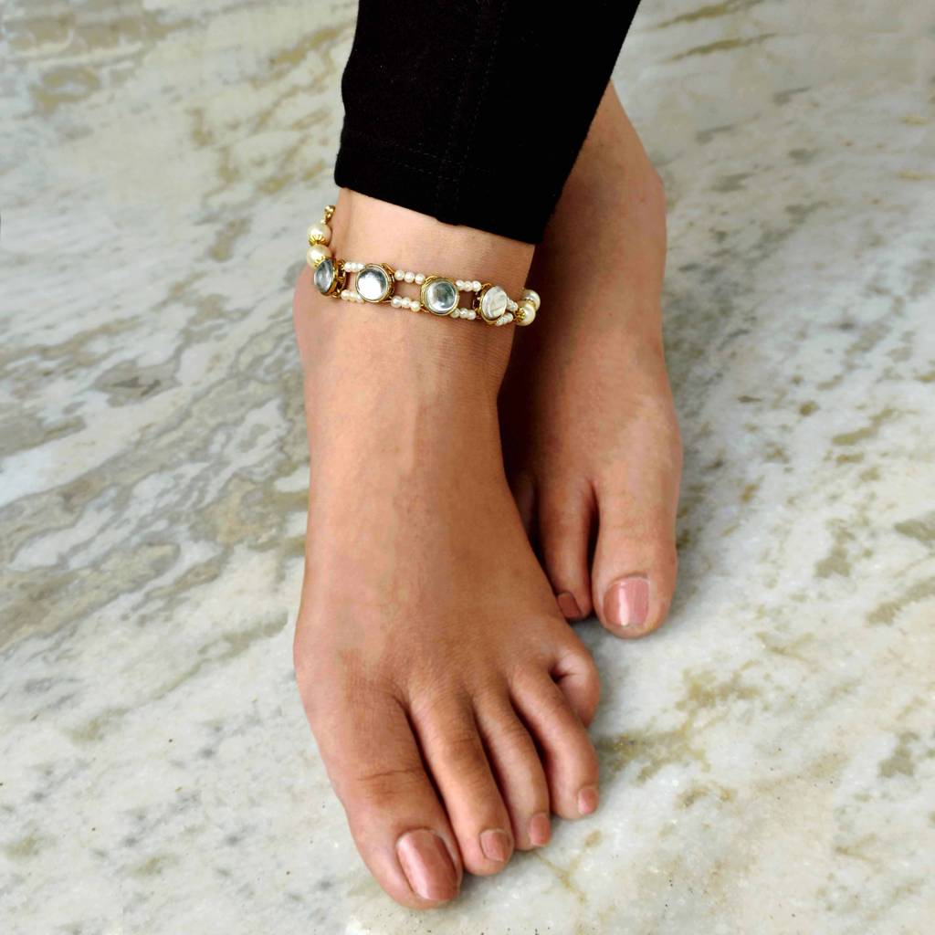 Pearl Bar Anklet : ANK009