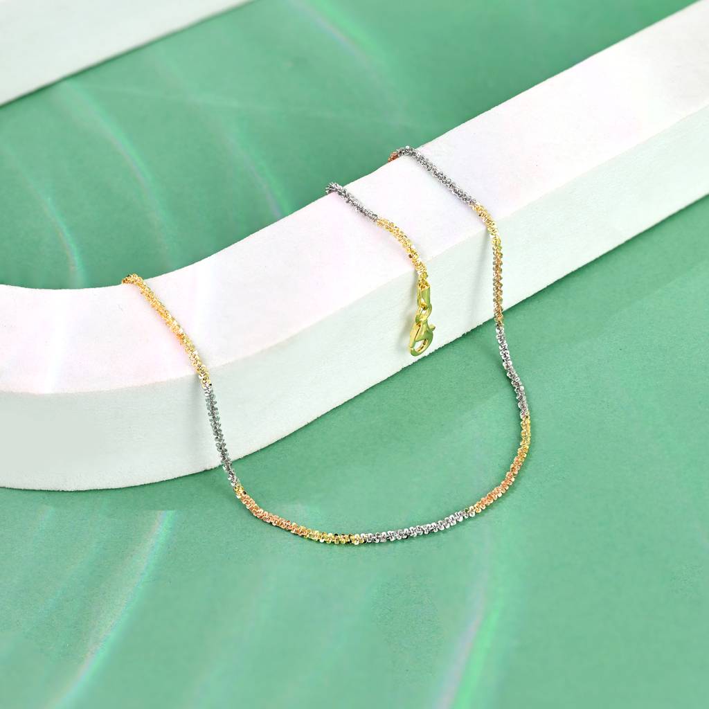 Triple Shade Fancy Silver Anklet : ANPA126