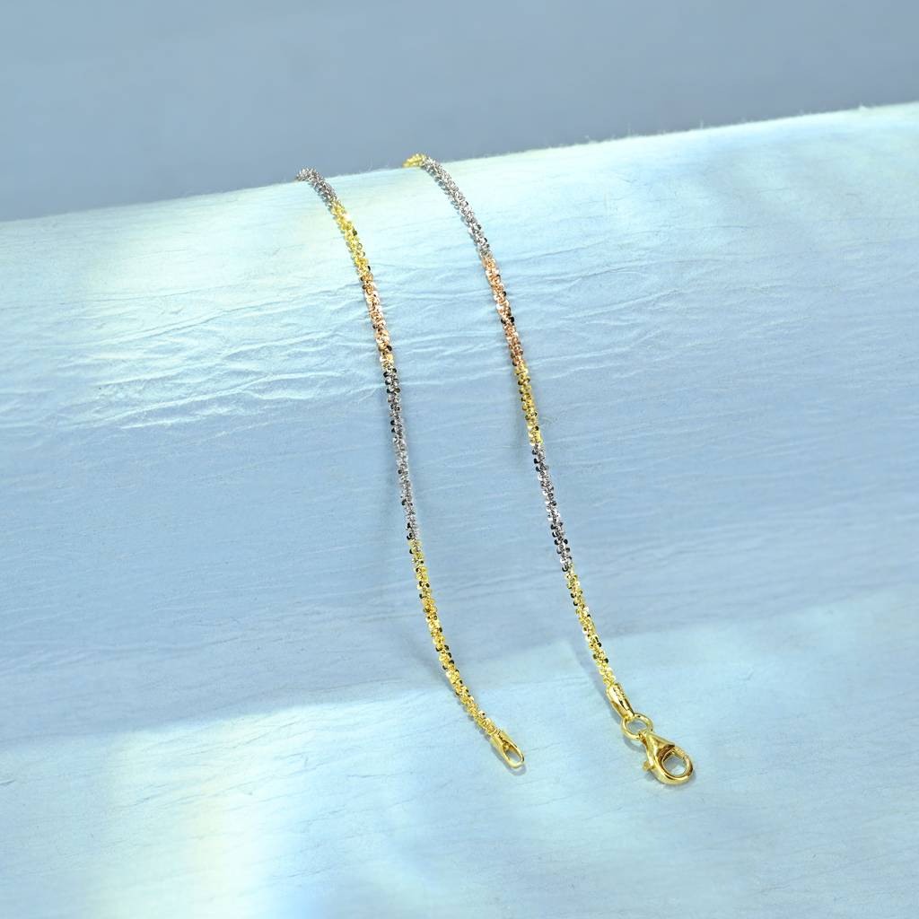 Triple Shade Fancy Silver Anklet : ANPA126
