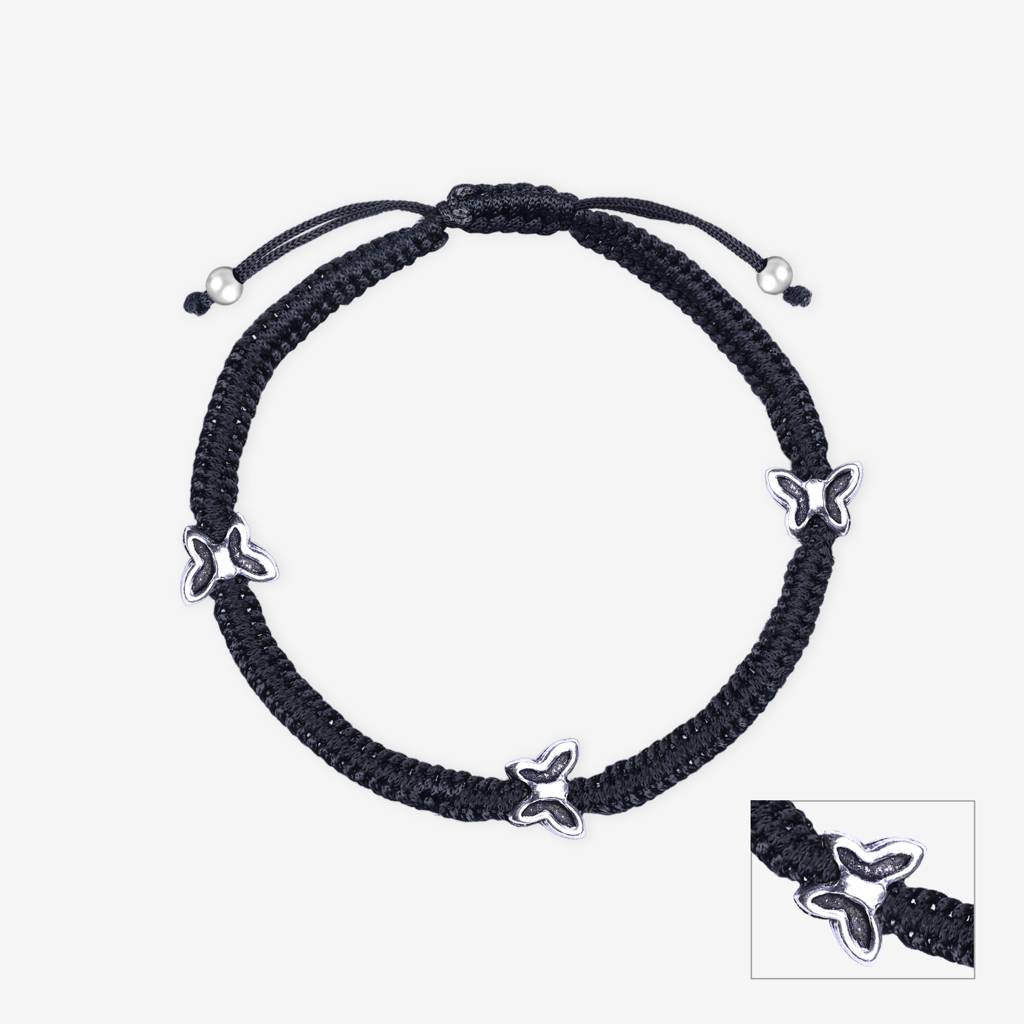 Butterfly Silver Thread Anklet : APA6