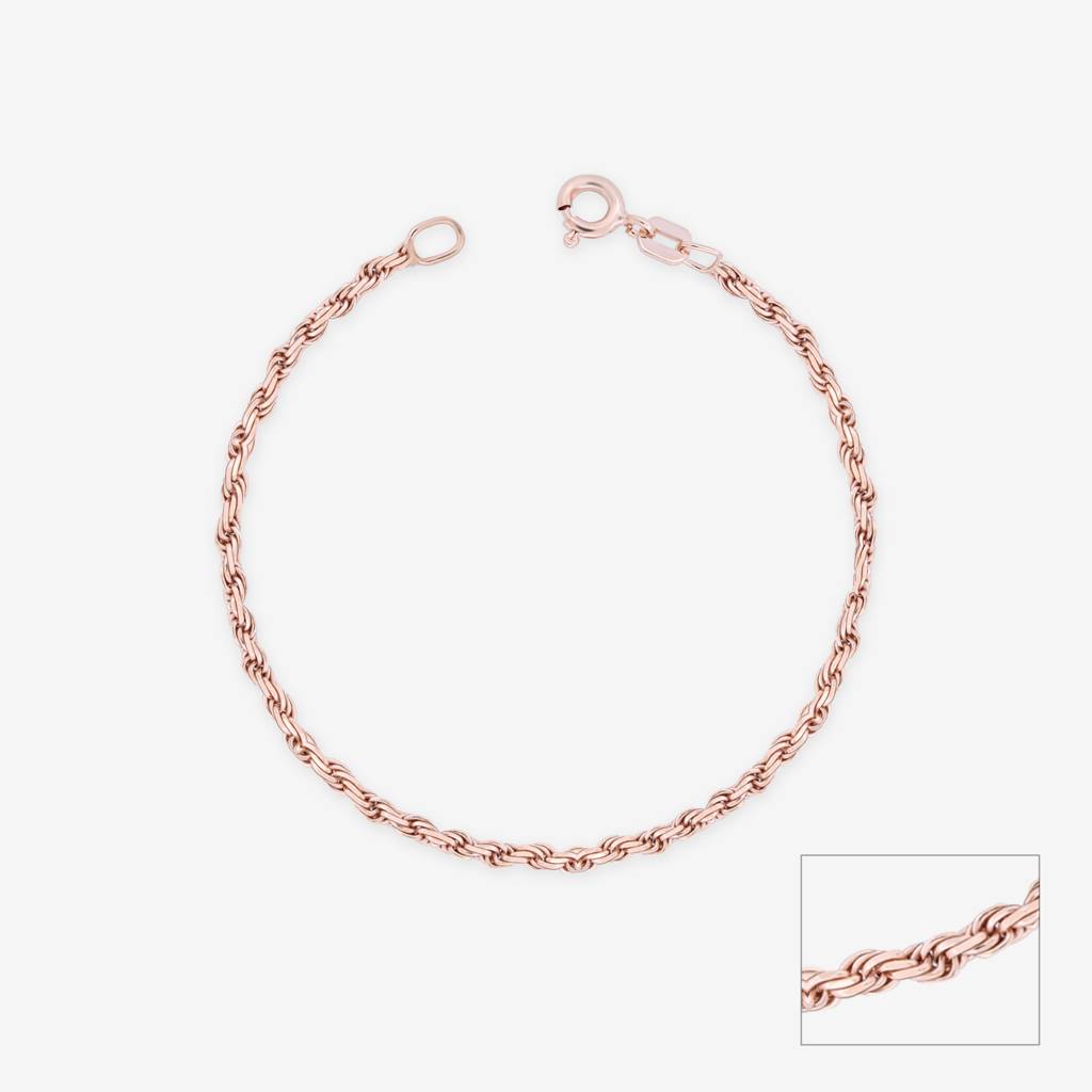 Classic Rolo Silver Anklet : APPA138