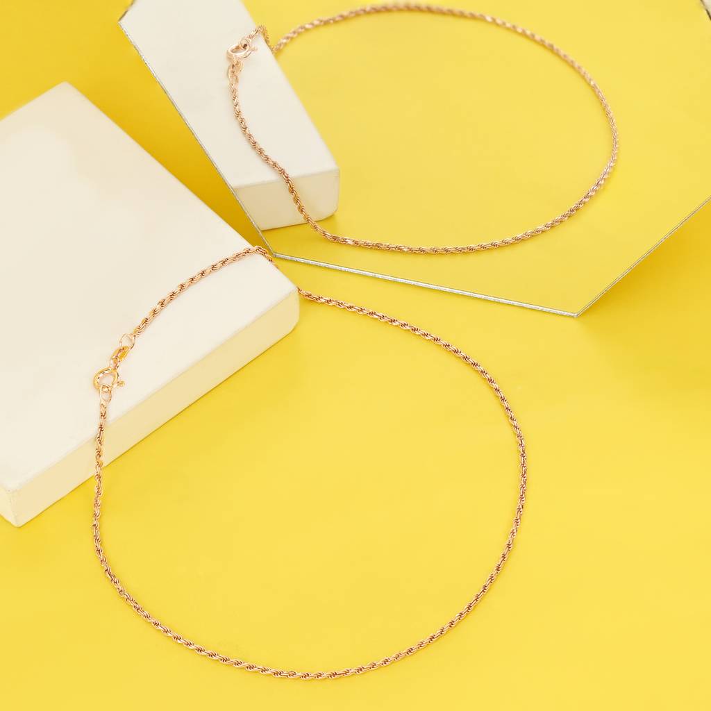 Classic Rolo Silver Anklet : APPA138