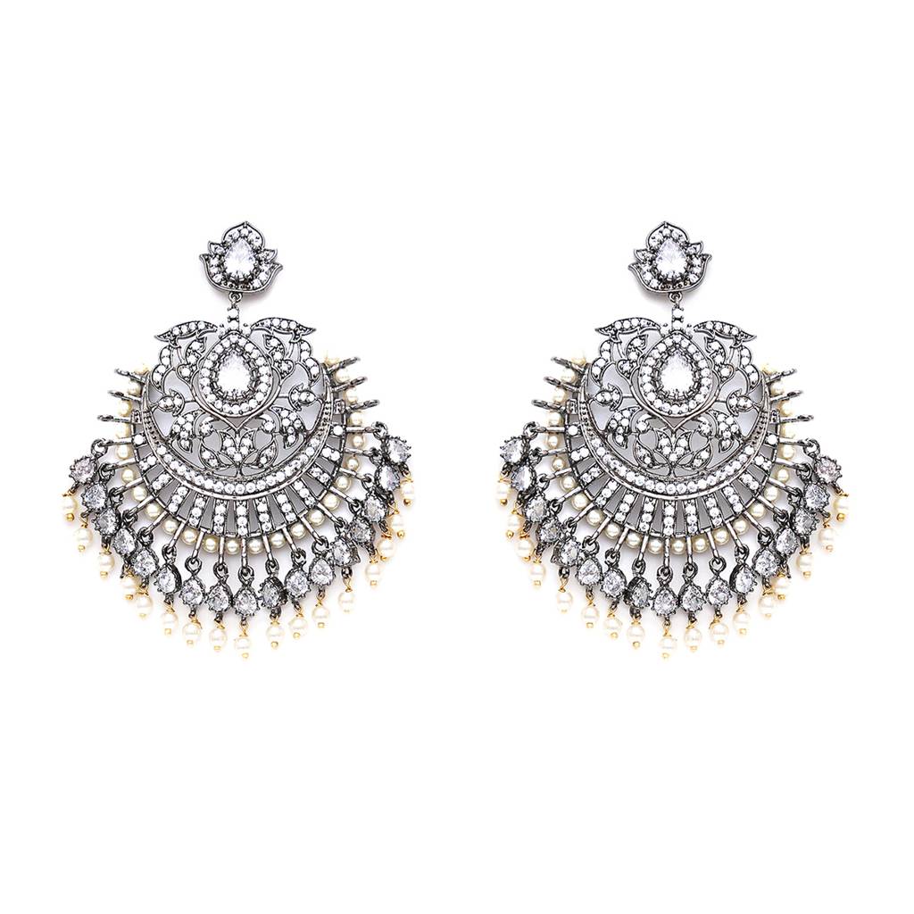 Pearl Silver Plated Earrings : RSA23-2