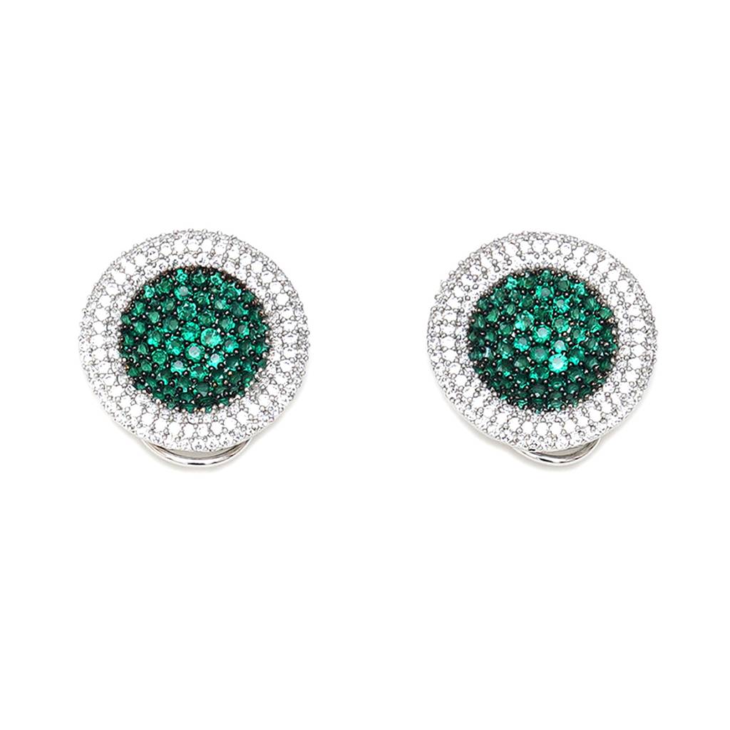 Jade Diamond And Stone Neckpiece With Studs : RSA23-46