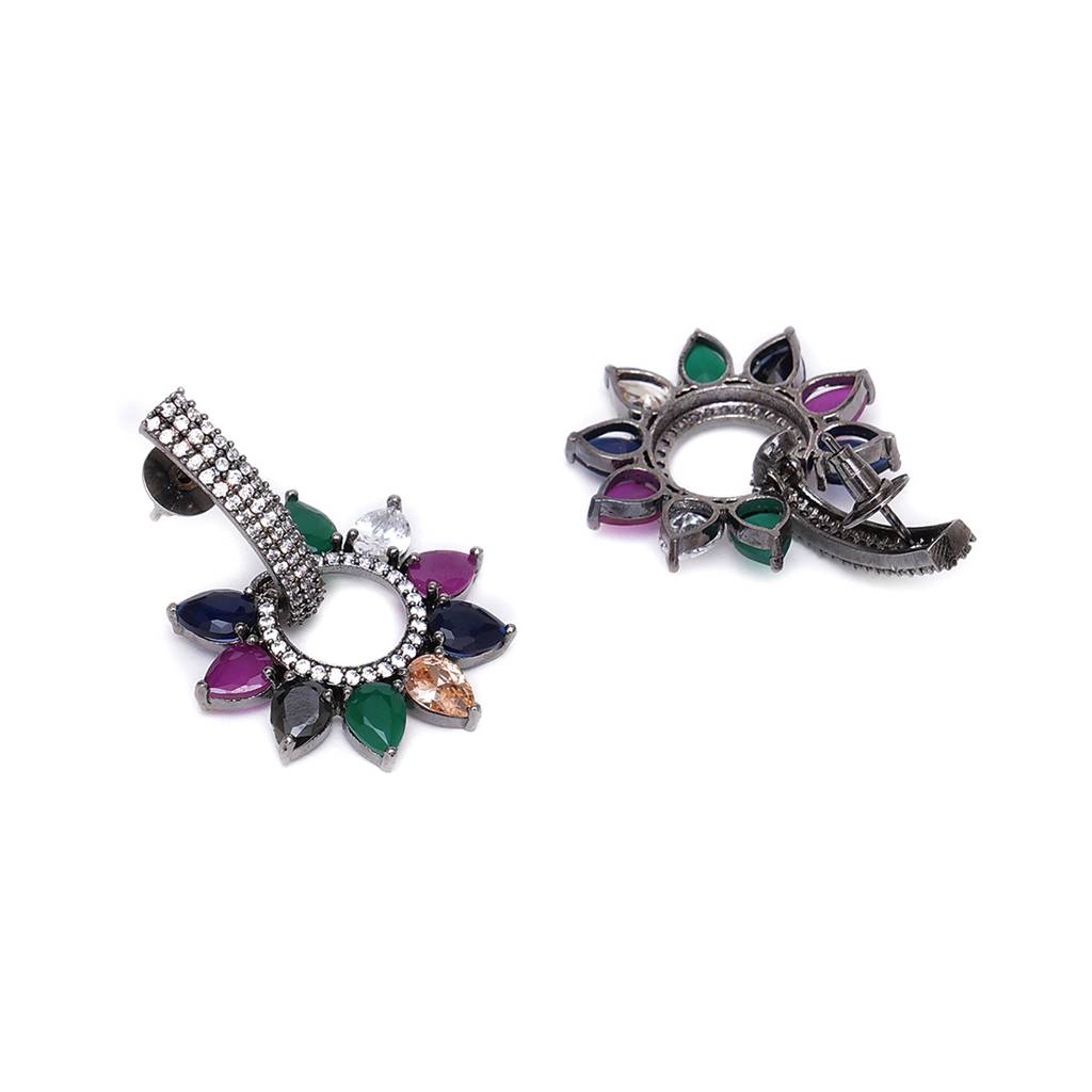 Dual Detachable Multi Loop Earrings : RSA23-22