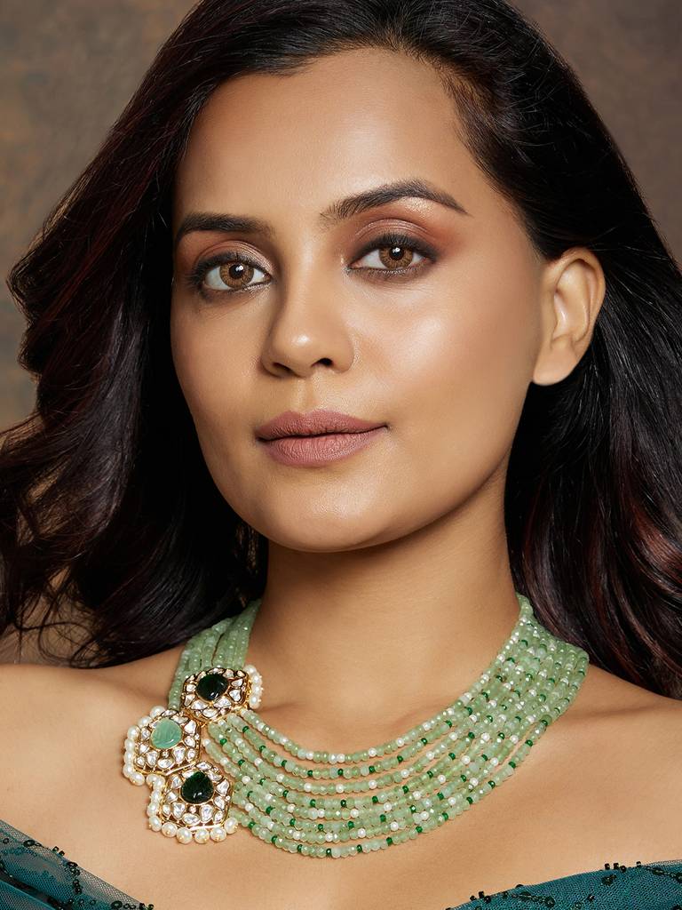 Multi Colour Layered Necklace : ARJBR23N77