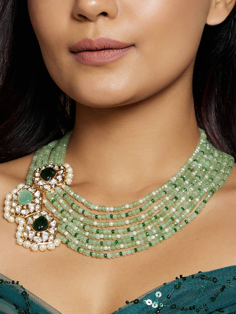 Multi Colour Layered Necklace : ARJBR23N77