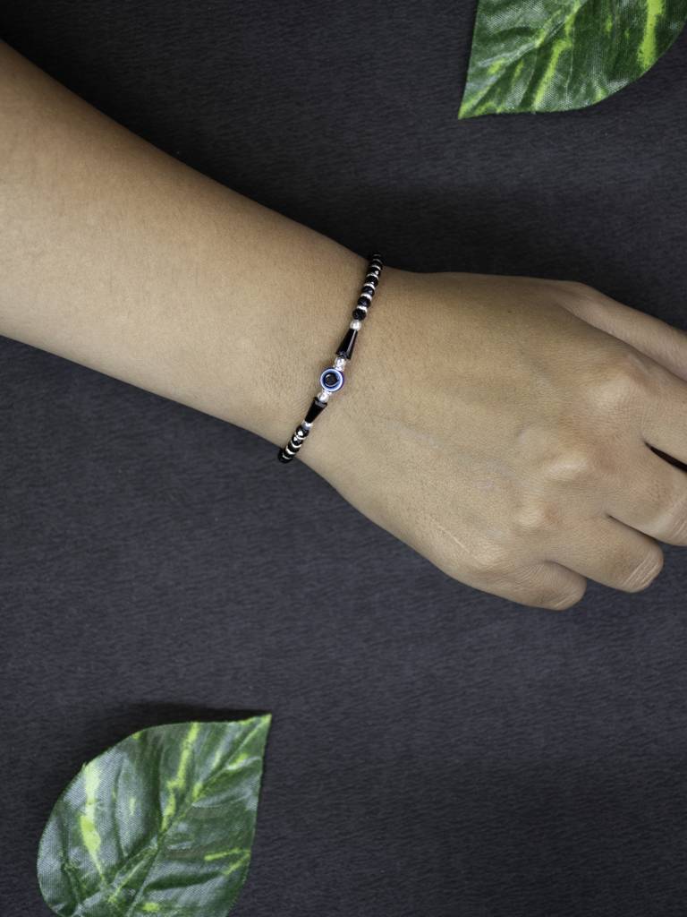 925 Sterling Silver Nazariya Evil Eye Bracelet For Women And Girls : ARSBR14