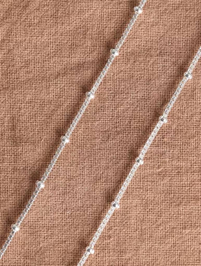 925 Sterling Silver Round Single Beaded  Anklets : ARSP130