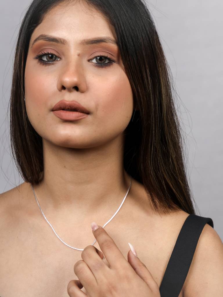 925 Sterling Silver Solid Neck Chain : ARSPC47