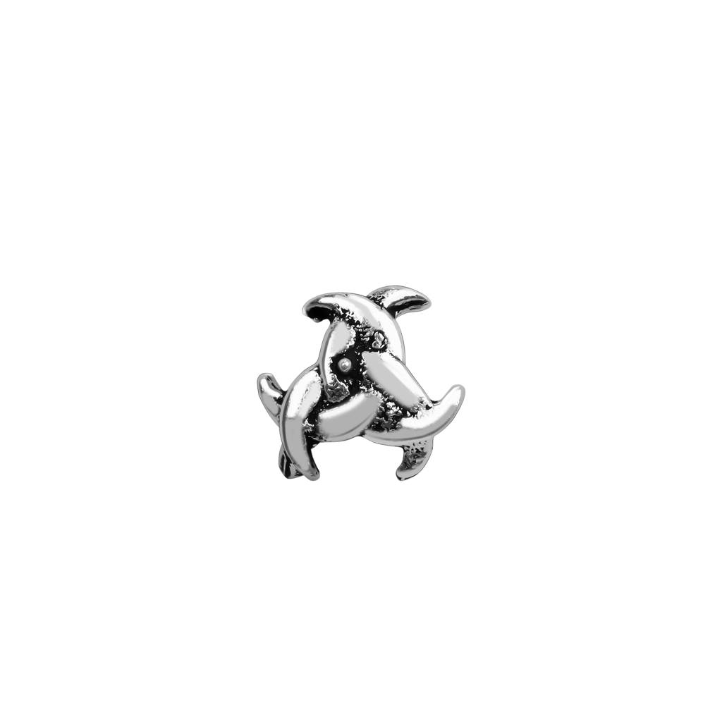 Pure Silver Criss Cross Nose Pin : AUNP513