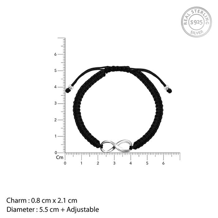 Silver Infinity Bracelet : AVBR045