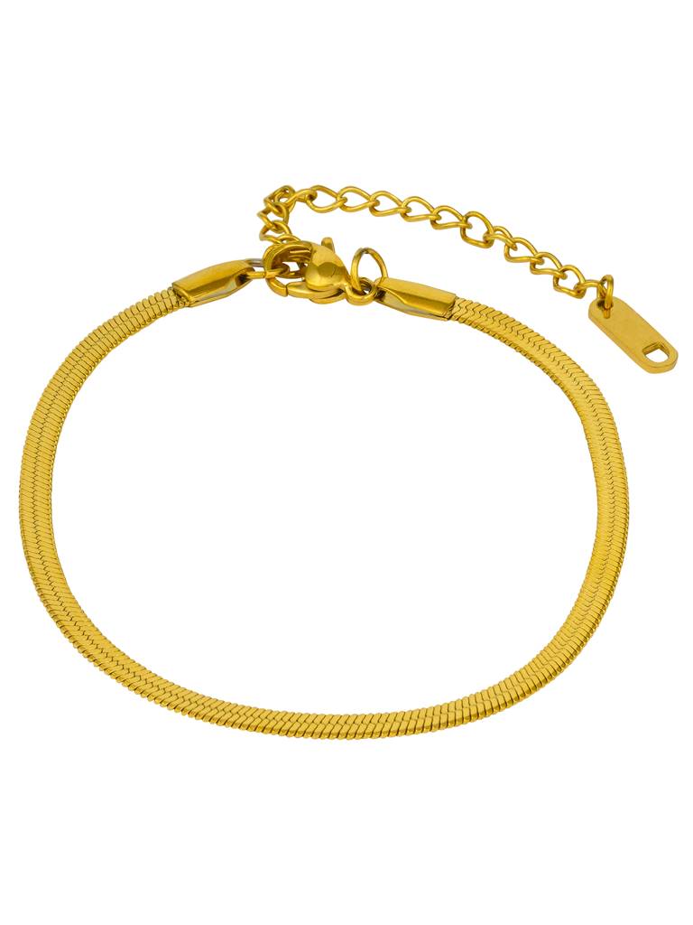 Single Layer Snake Chain Bracelet : AVBR10009