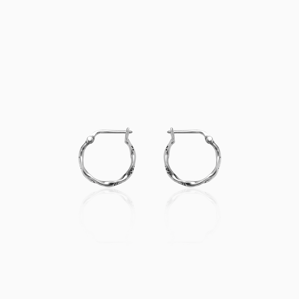 Oxidised Vintage Hoops : AVER064