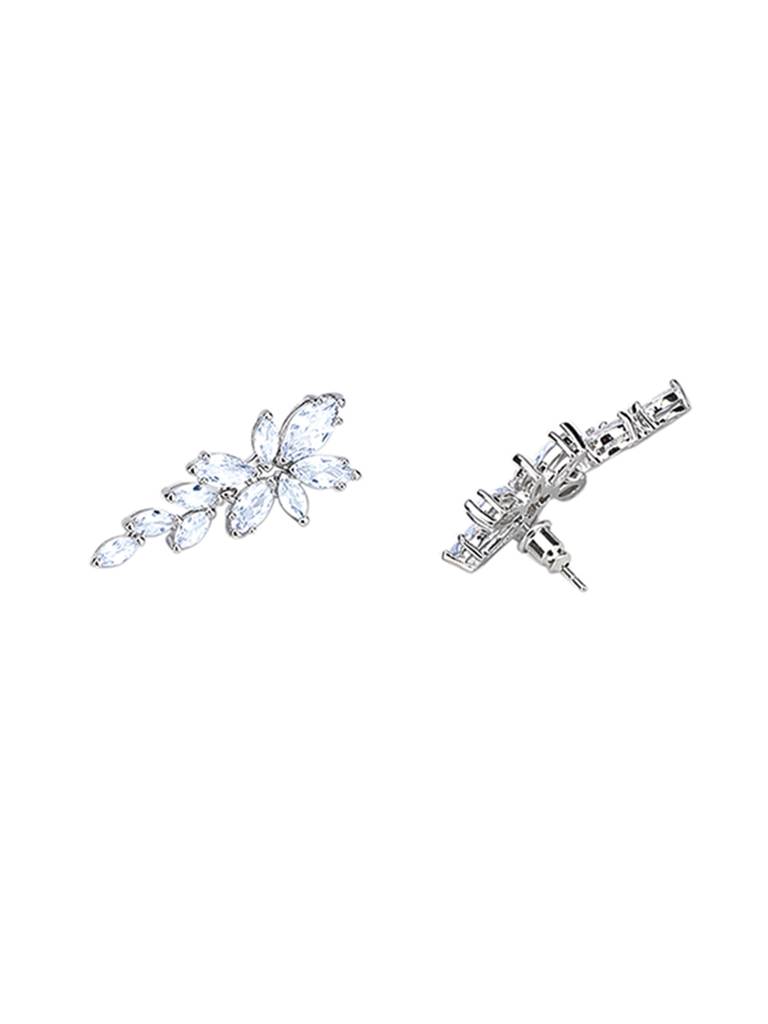 White Beauty Cz Dangler Earrings : AVER10077