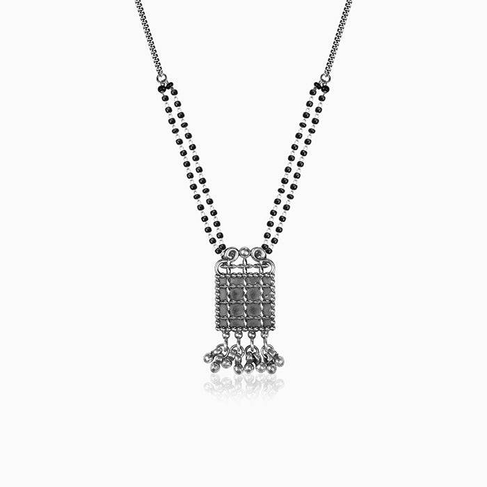 Silver Dangler Mangalsutra : AVPD0128
