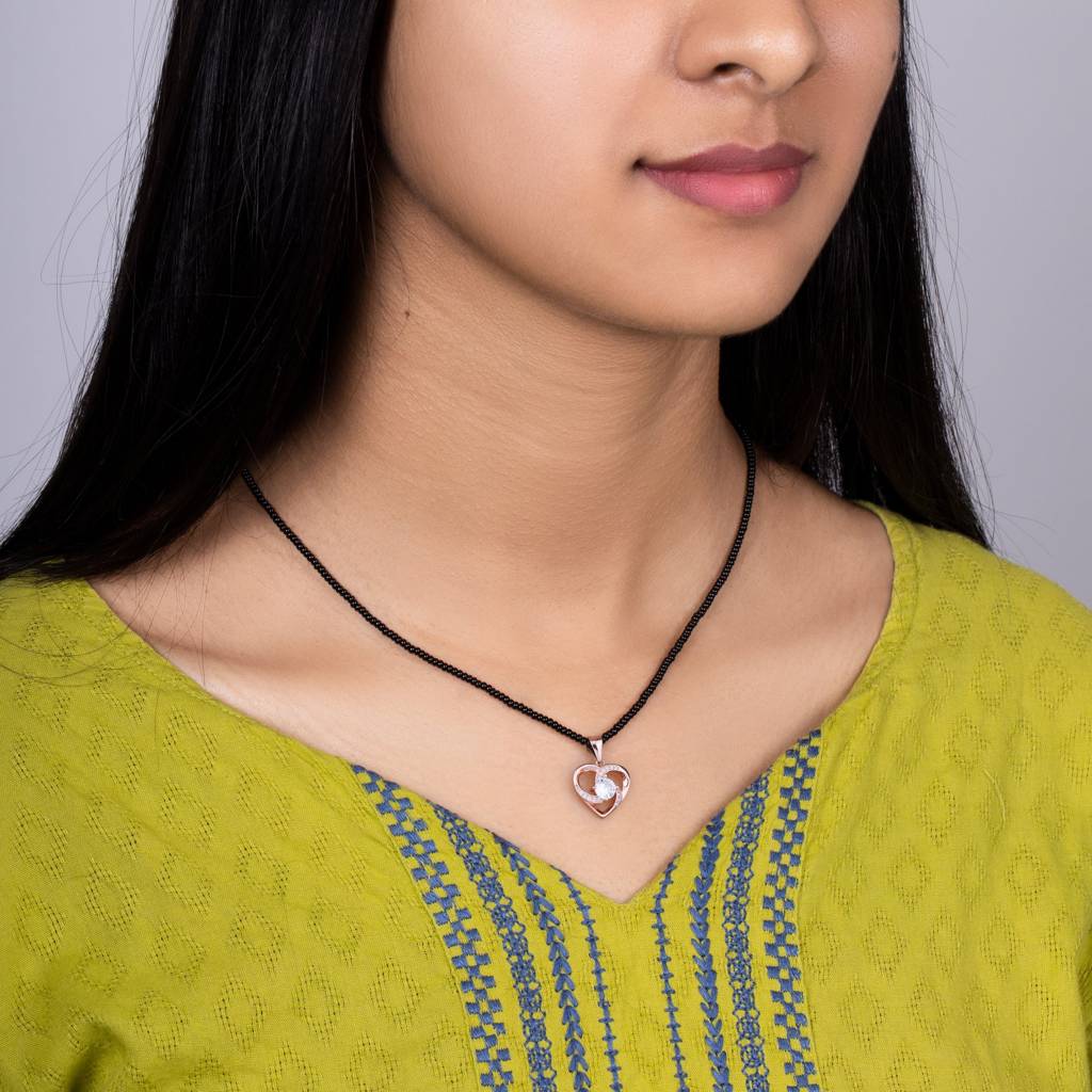 Sterling Silver Rosita Mangalsutra : AVPD0139