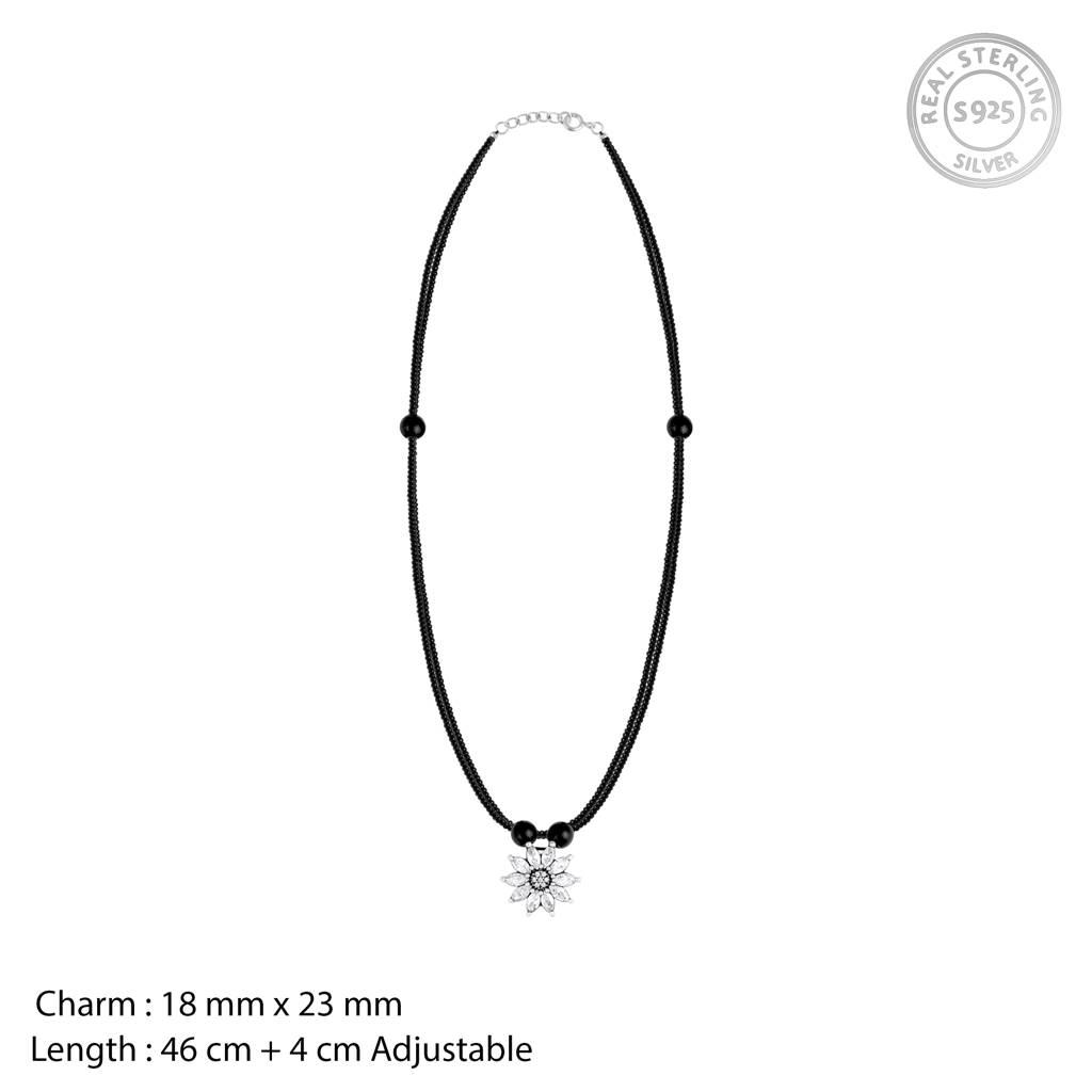 Silver Suryamukhi Mangalsutra : AVPD0175