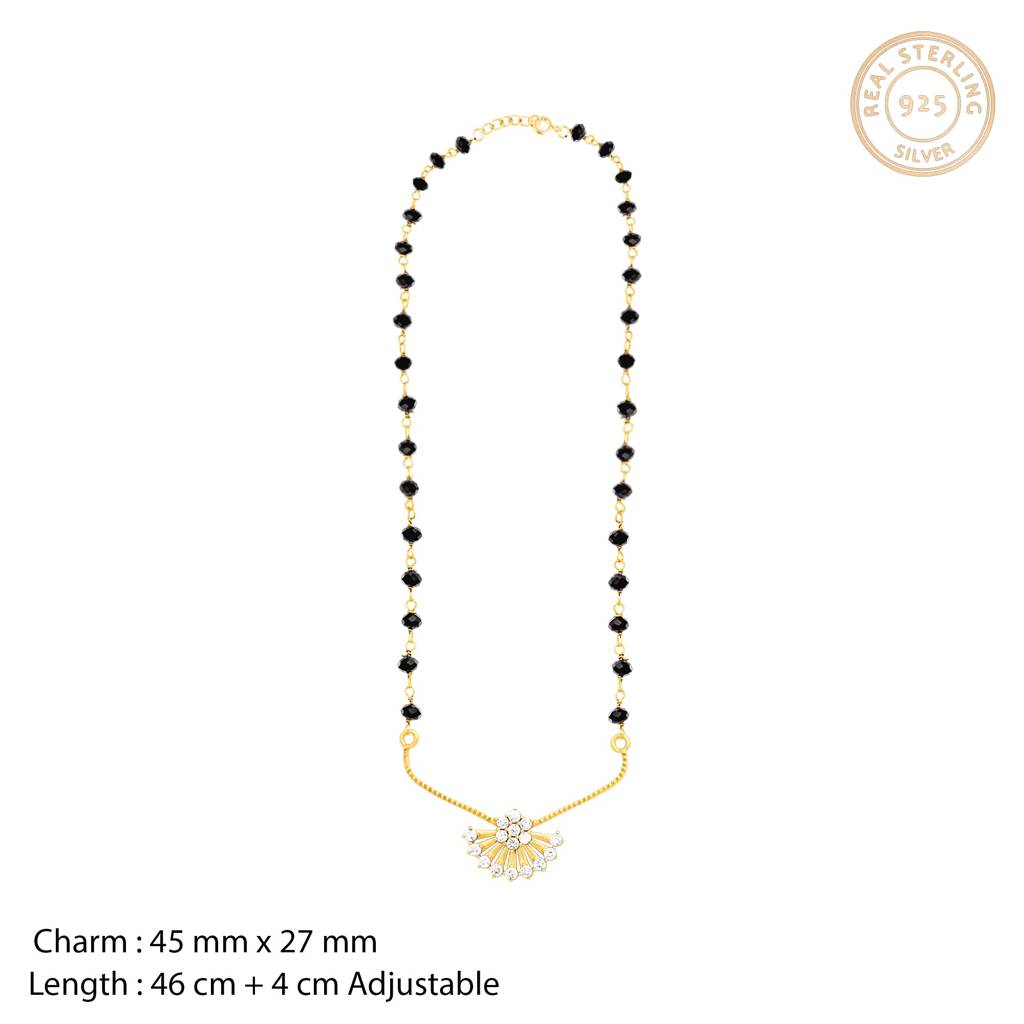 Golden Ardha Chandra Mangalsutra : AVPD0179
