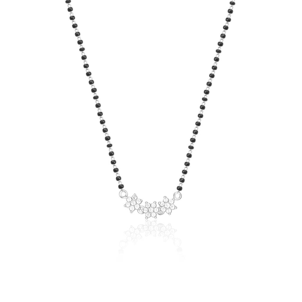 Silver Tri-Constellation Mangalsutra : AVPD0180