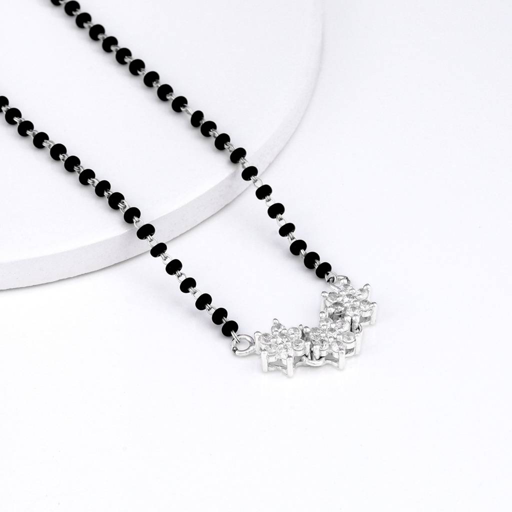 Silver Tri-Constellation Mangalsutra : AVPD0180
