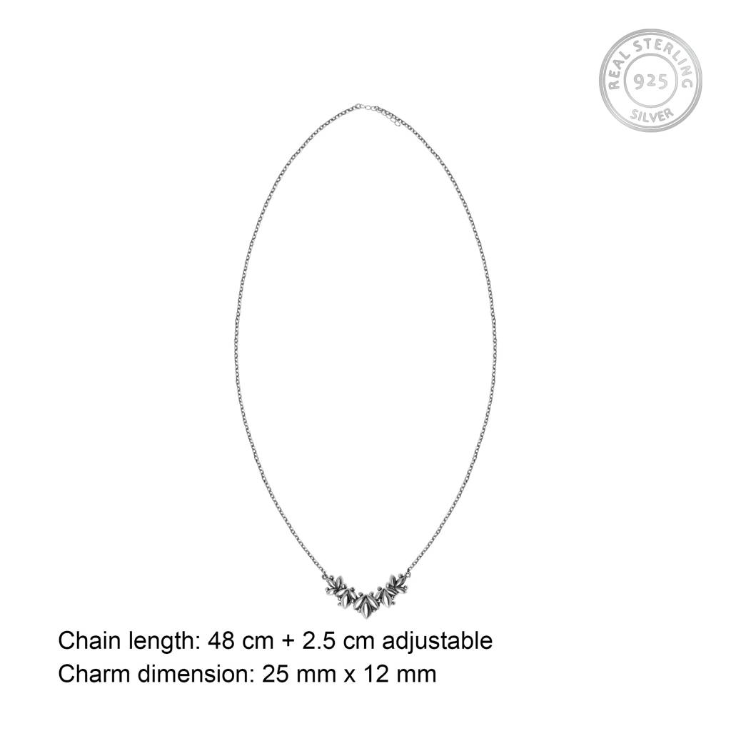 Oxidised Bloom Necklace : AVPD040