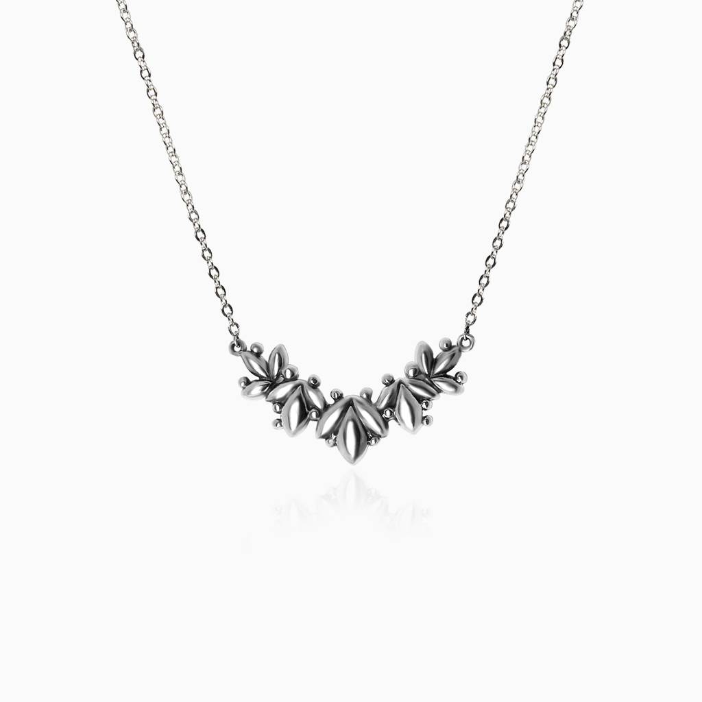 Oxidised Bloom Necklace : AVPD040