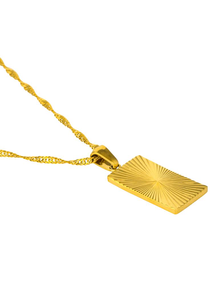 Sun Rays Rectangular Pendant : AVPE10020