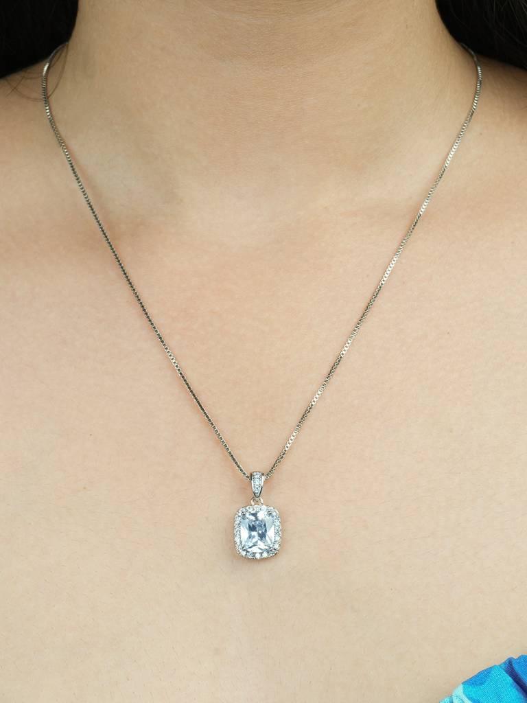 Classic Cz Pendant : AVPE10023