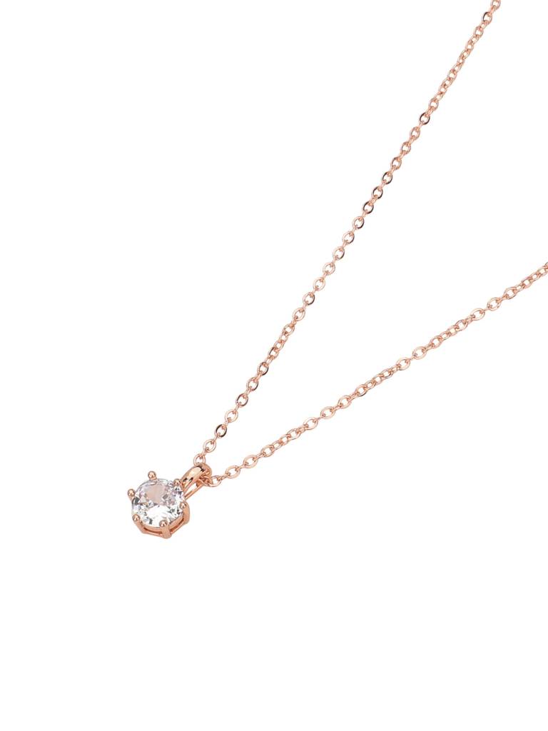 Timeless Solitaire Cz Pendant : AVPE10032