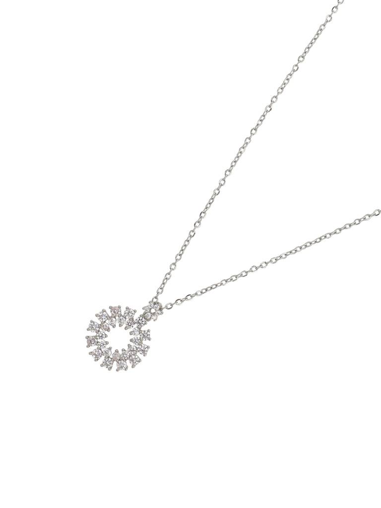 Snowflake Cz Pendant : AVPE10042