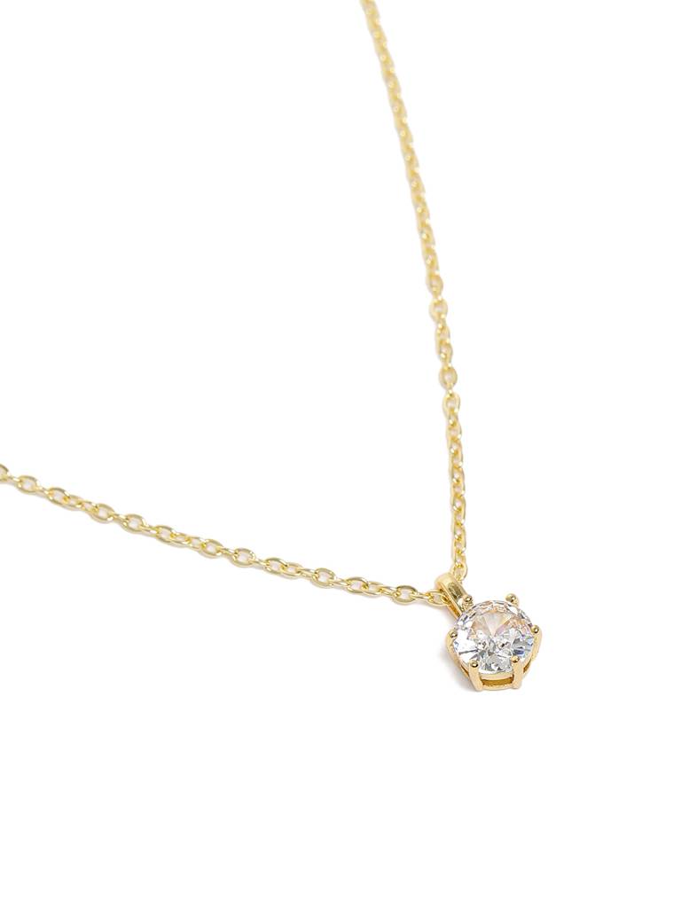 Timeless Solitaire Cz Pendant : AVPE10064