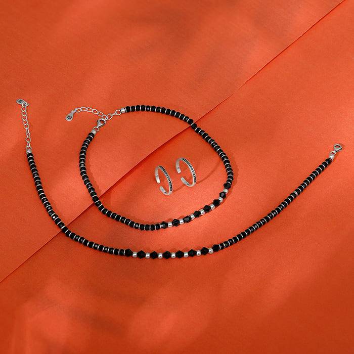 Giva 925 Silver Oxidised Silver Shakuntala Set| Gifts For Women And Girls | With Certifica : AVTR009A0275A0275