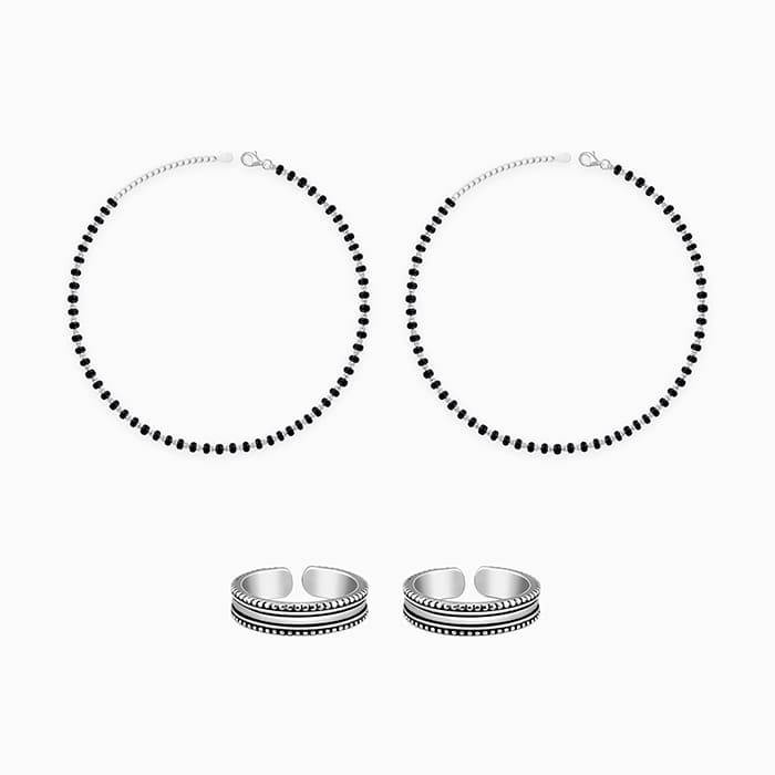 Giva 925 Silver Oxidised Silver Chitrangada Set| Gifts For Women And Girls | With Certific : AVTR011A0273A0273