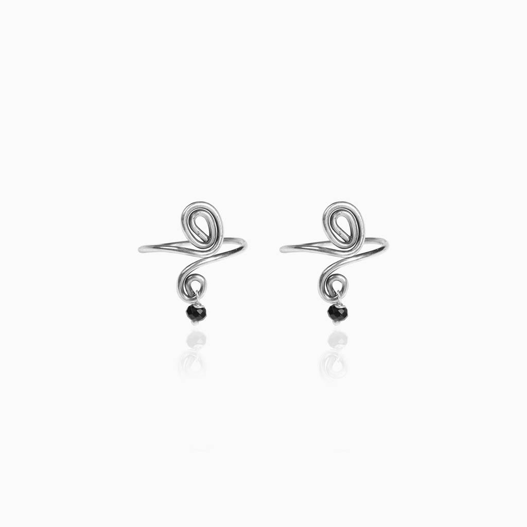 Oxidised Silver Alluring Toe Rings : AVTR043