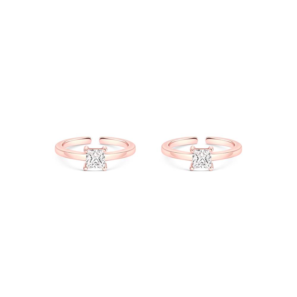 Square Cz Toe Ring : AVTR920