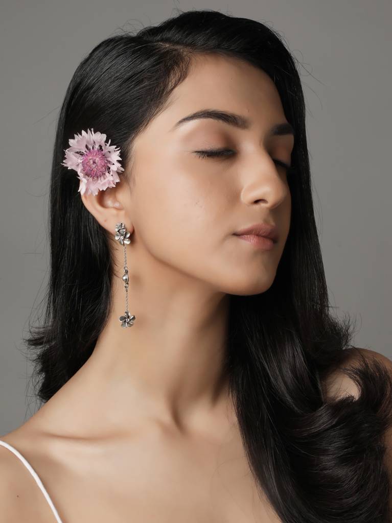 Frangipani Drop-Down Earrings