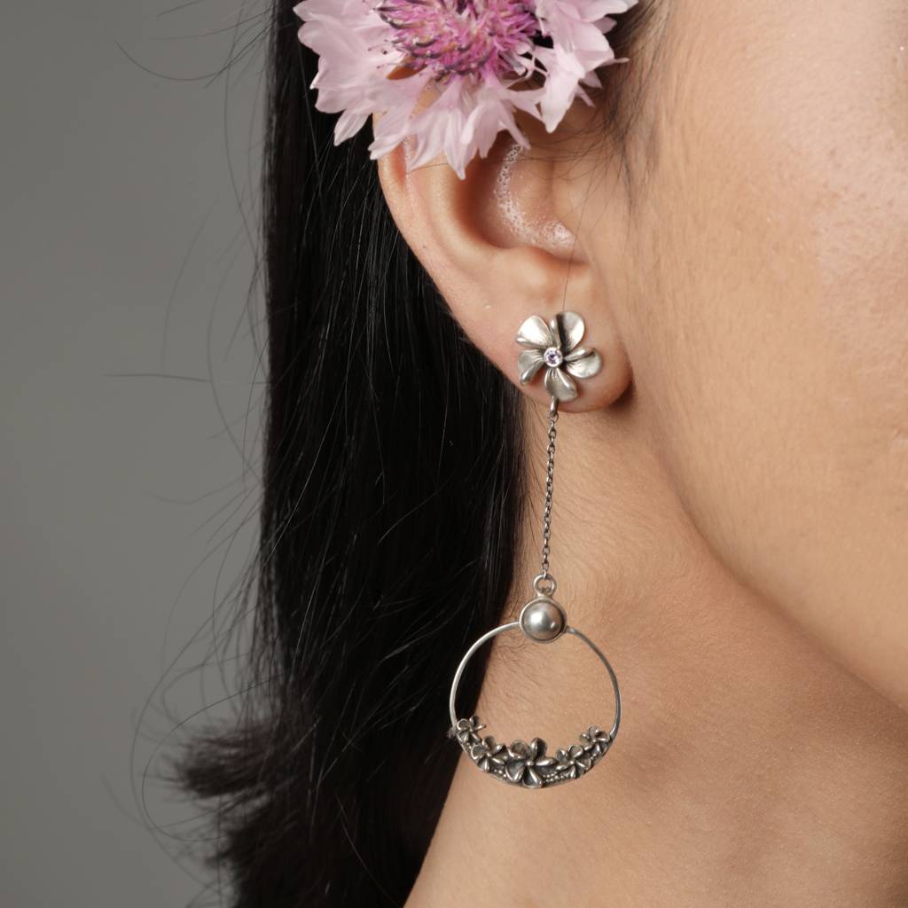 Frangipani Loop Earrings