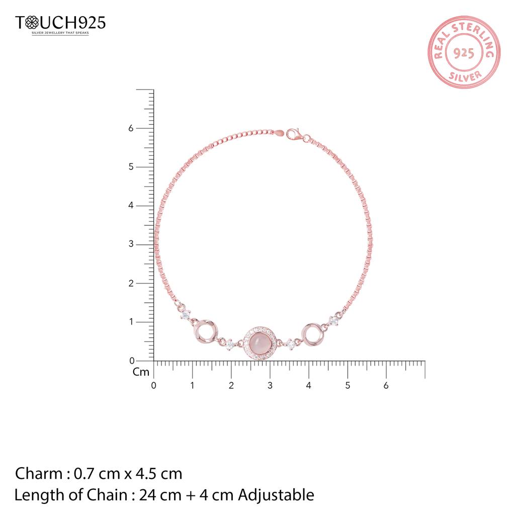 Round Dual Circular Anklet : AWPA340