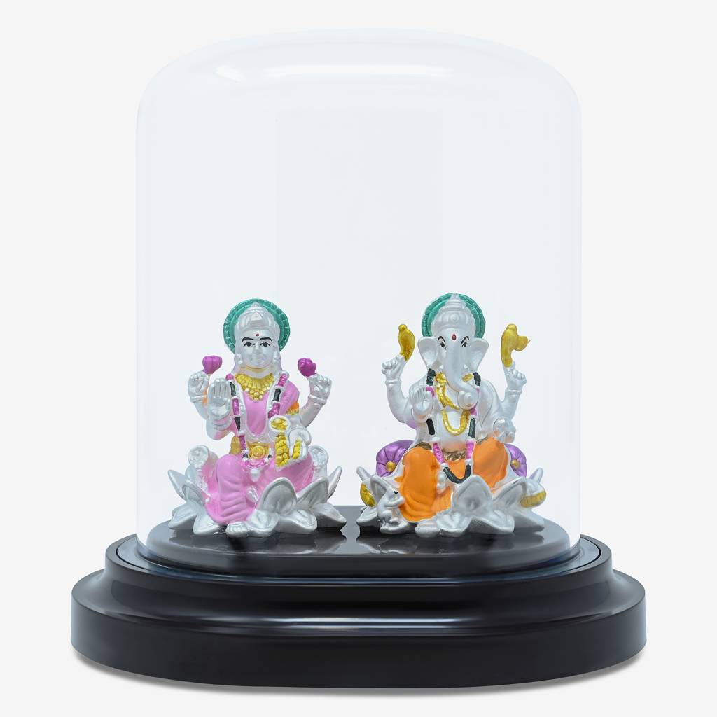 Touch925 999 Silver Laxmi Ganesh Harmony Idol : AXI50