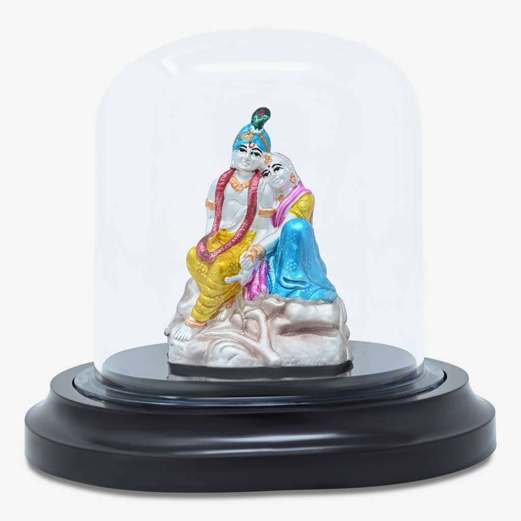 Touch925 999 Silver Radiant Radha Krishna Idol : AZI52