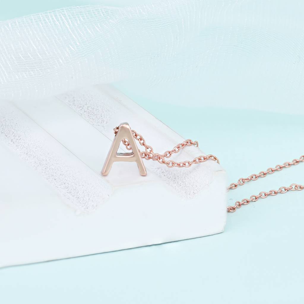 "A" Initial Necklace : LIN254