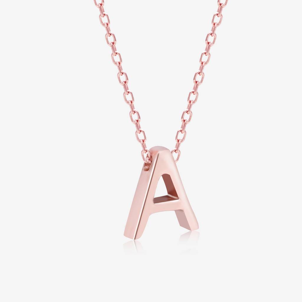 "A" Initial Necklace : LIN254