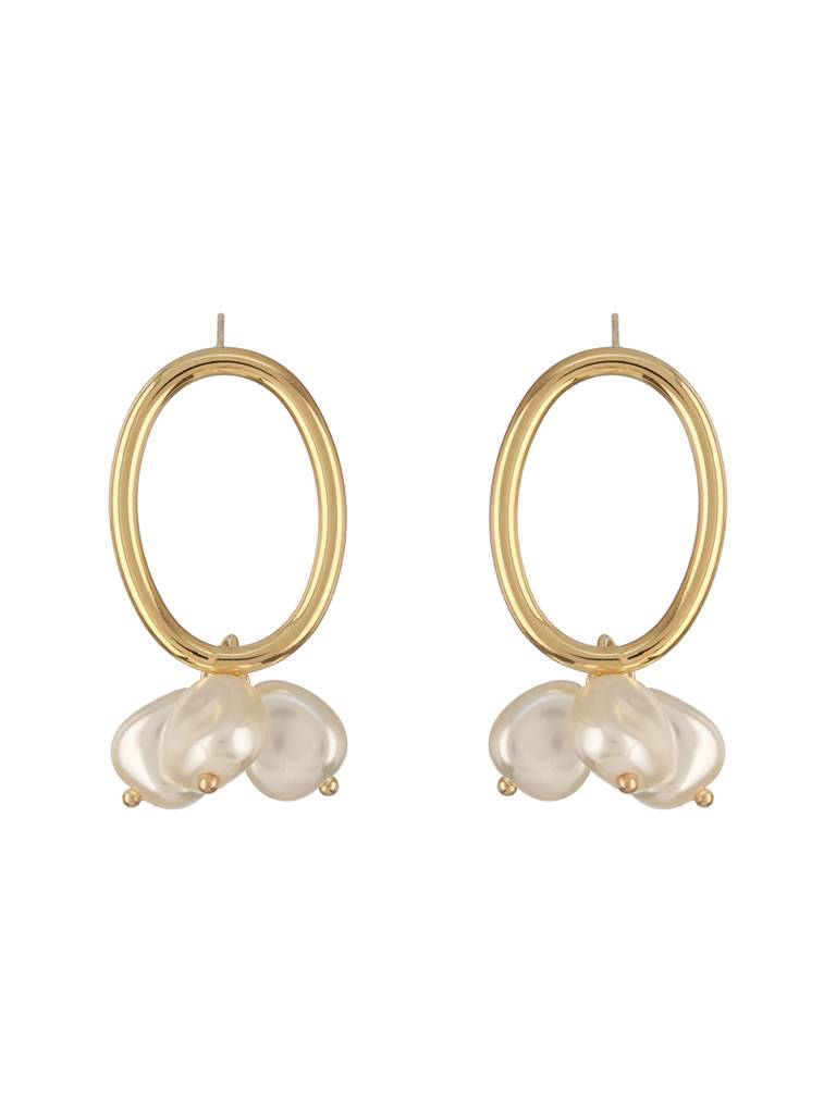Set Of 2-Gold-Plated Contemporary Studs : Aatmana-ER0131