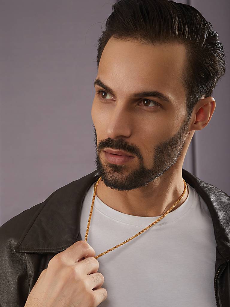 Men Rose Gold Plated Chain : AatmanaNL14