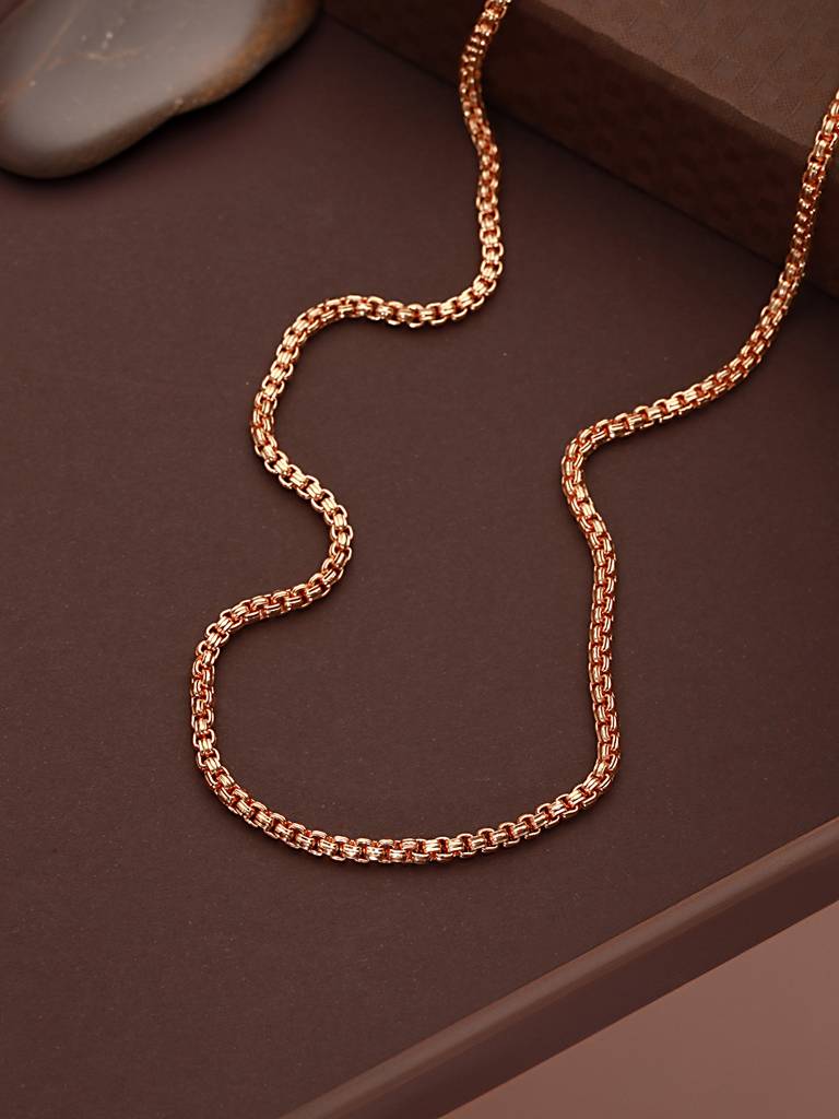 Men Rose Gold Plated Chain : AatmanaNL14