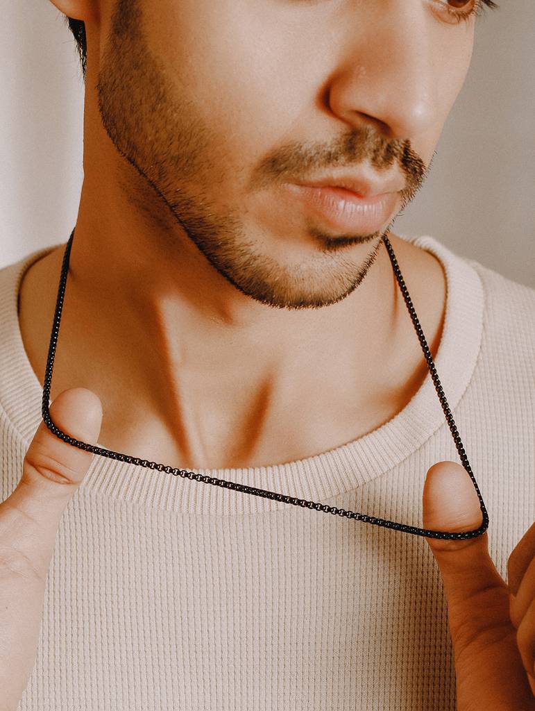 Men Stainless Steel Minimal Chain : AatmanaNL9