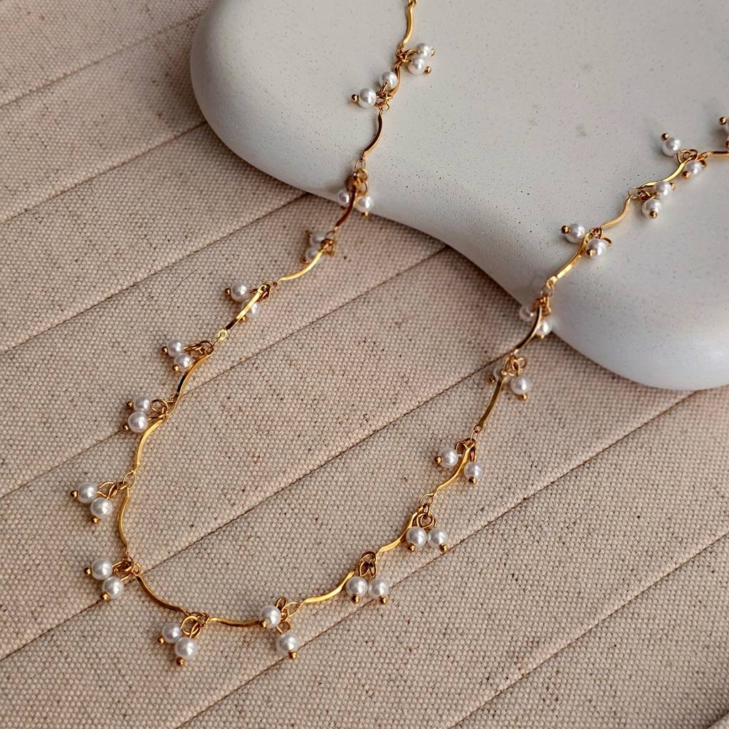 Taahira Jewellery Abby Pearl Tassel Necklace · Eternz