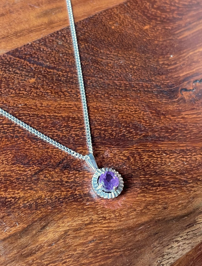 The Gorwth Pendant - Natural Amethyst Pendant : GSP-Ame